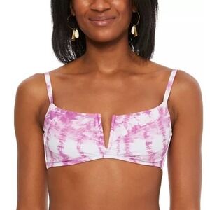 Bar III Summer Stripes V Wire Bikini Top Small NWT